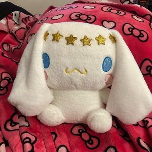 Sanrio White and Gold Stuffed Animal